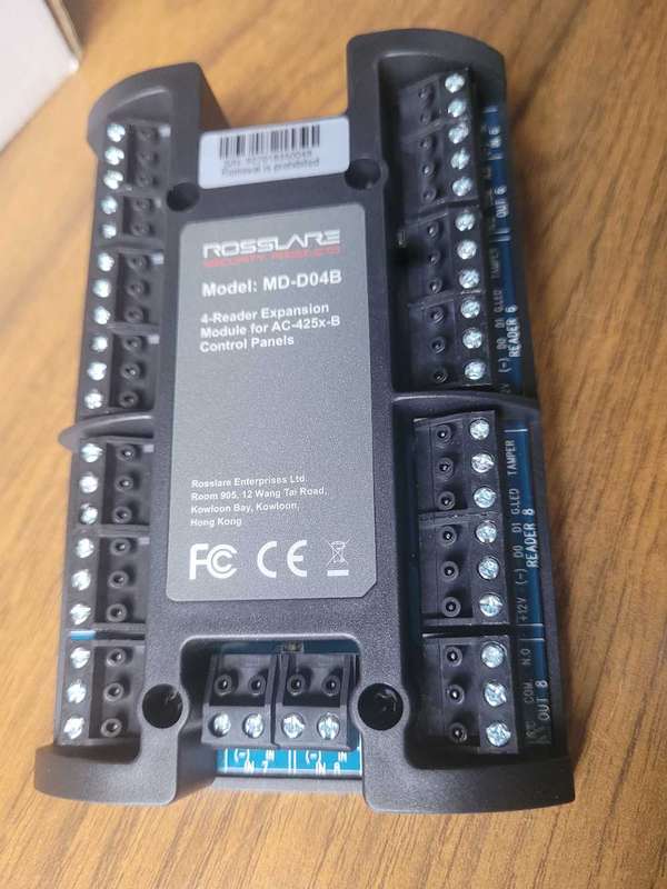 UNUSED ROSSLARE 4-Reader Expansion Module For AC-425xB Panel (MD-D04B)