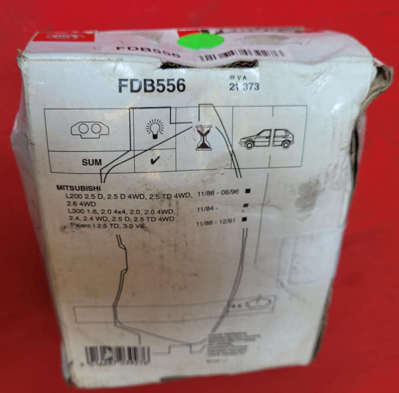 ISUZU ORIGINAL FERODO ECO-FRICTION Premiere Brake Pads (Part: FDB1816) Details In Pics
