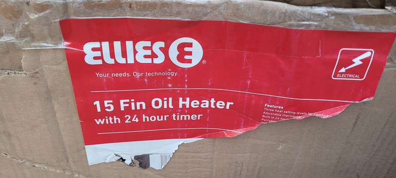 ELLIES 15 Fin Oil Heater