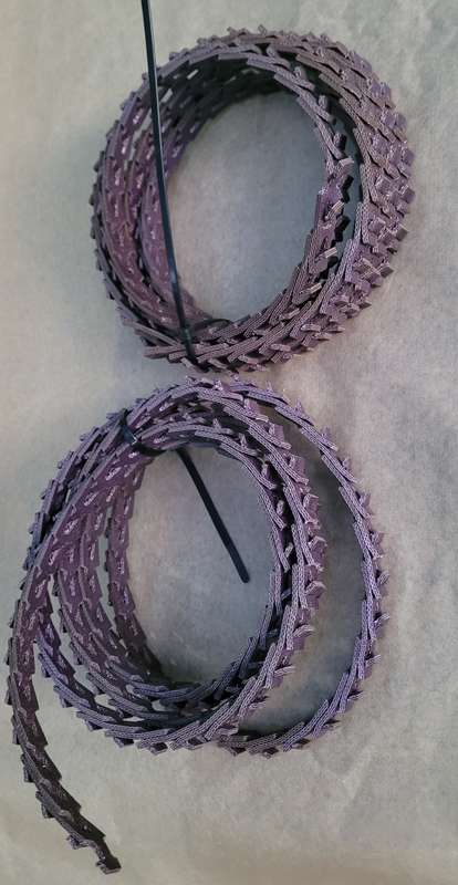 2.75m Adjustable Motor-Power Twist V-Belt,  (+-) 12mm Width   (LAST 1x Piece).
