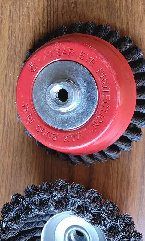 3500 RPM Knotted Cup Power Wire Brush.