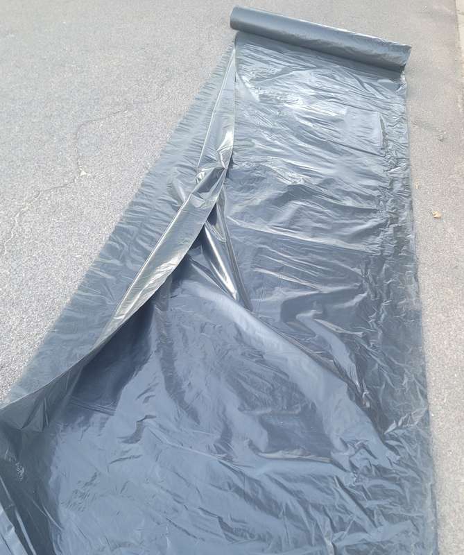 20m UNUSED Quality Thick Drop Sheet/Paving Plastic. (Bid Per Piece)