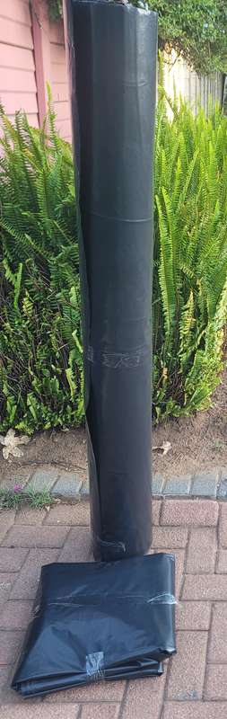 20m UNUSED Quality Thick Drop Sheet/Paving Plastic. (Bid Per Piece)