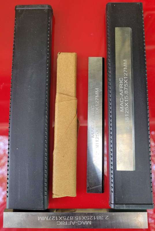 MAC AFRIC Replacement HSS Lathe Machine Cut -Off Blades 2.381 x 15.875 x 127mm (Bid Per Set Of 3x)