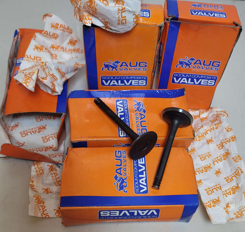 AUG 4-Piece EXPORT QUALITY Sodium Composite Engine Valves V237687 (90mm H x 38mm Diameter)
