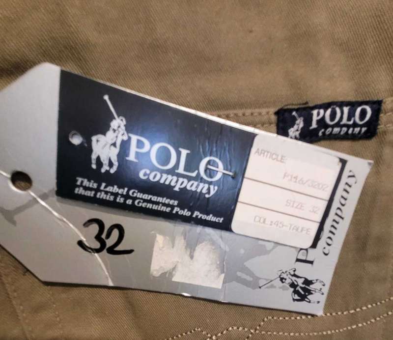 UNUSED Size 32 ORIGINAL POLO Khaki  Pants