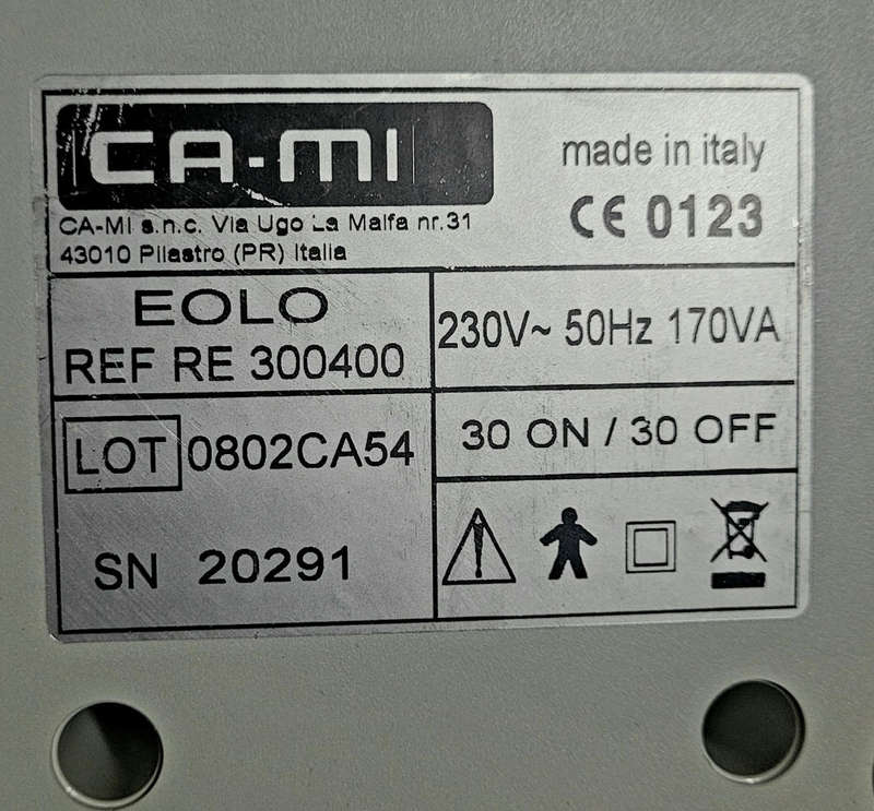 Flo Eolo Aerosol Nebuliser (As Pictured)