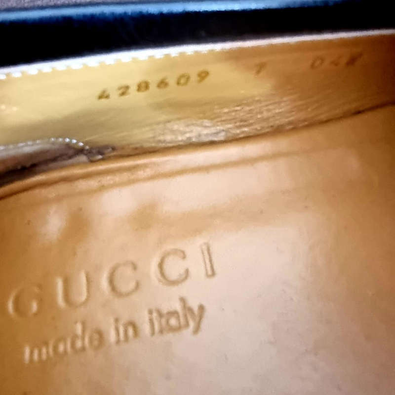 ORIGINAL High End GUCCI Men`s Genuine Leather Loafers (UK Import)