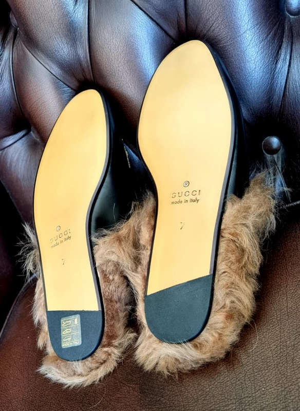 UNISEX...ORIGINAL High End GUCCI PRINCETOWN (UK 7) Men`s Genuine Leather Loafers. (UK Import)