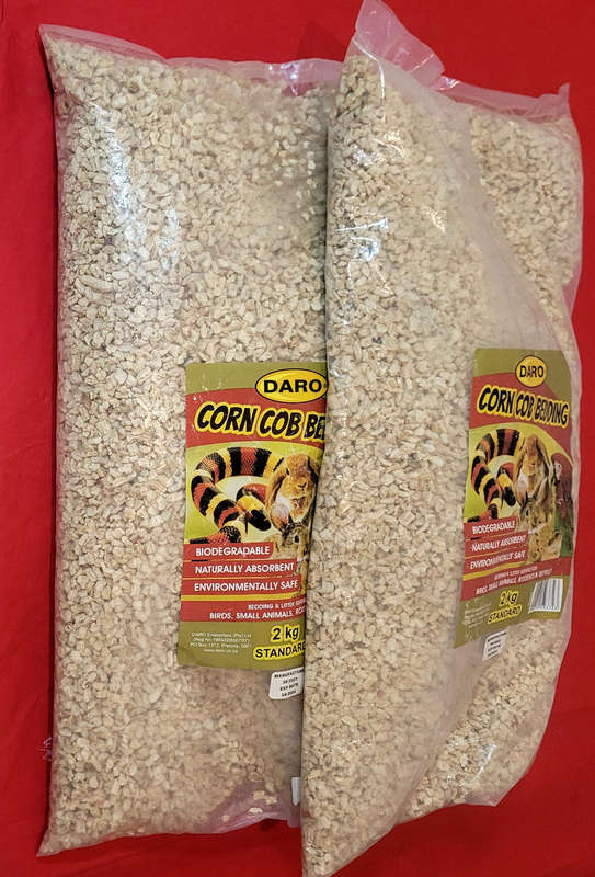 2Kg CORN COB BEDDING For Rodents& Reptiles, Birds & Other Small Animals