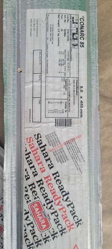 Lincolnweld SAHARA PACK  Conarc 49C Welding Rods (Bid Per Lot)