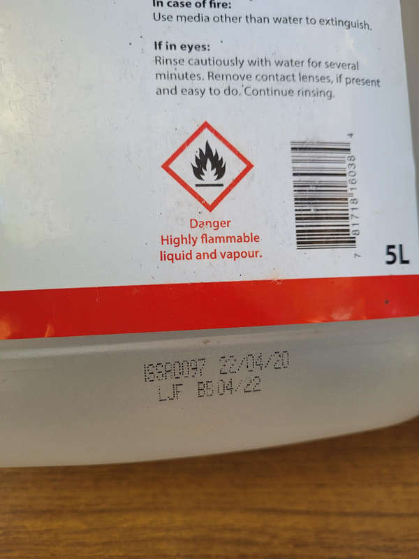 5L Hand Sanitiser. (Bid Per Piece)