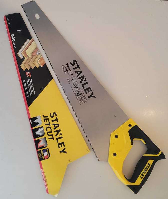 ORIGINAL...STANLEY 500mm Jet-Cut 4" Wood Saw