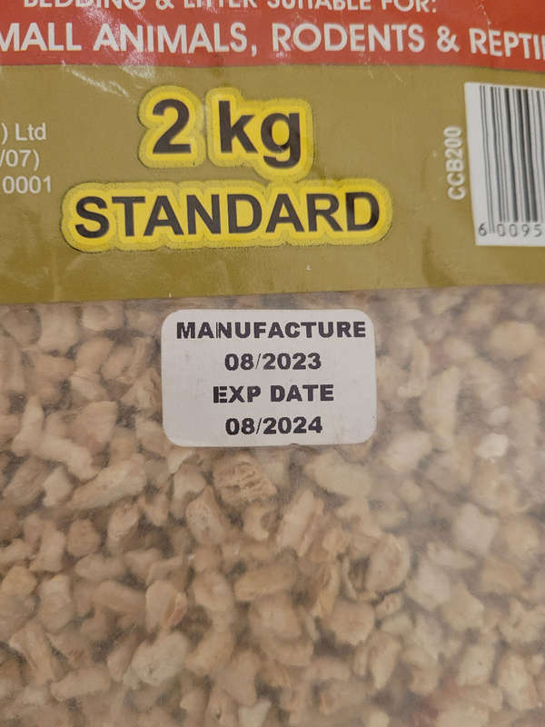 2Kg CORN COB BEDDING For Rodents& Reptiles, Birds & Other Small Animals