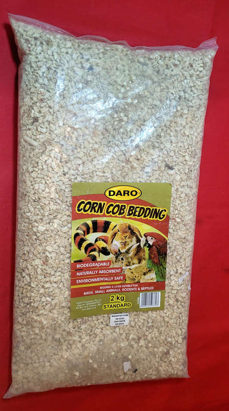 2Kg CORN COB BEDDING For Rodents& Reptiles, Birds & Other Small Animals