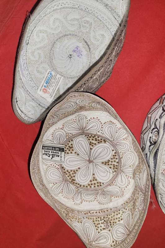 Muslim Prayer Caps.   Bid Per Lot