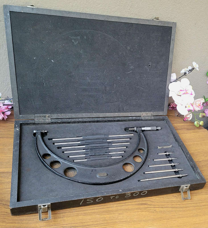 Vintage CJG 150-300mm Micrometer (Almost Complete As Pictured)