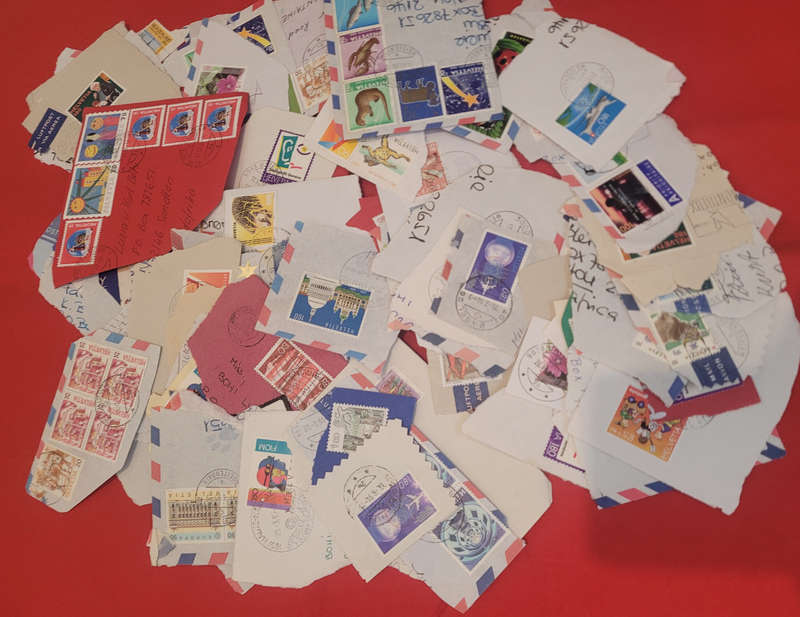 180x HELVETIA Stamps On Card