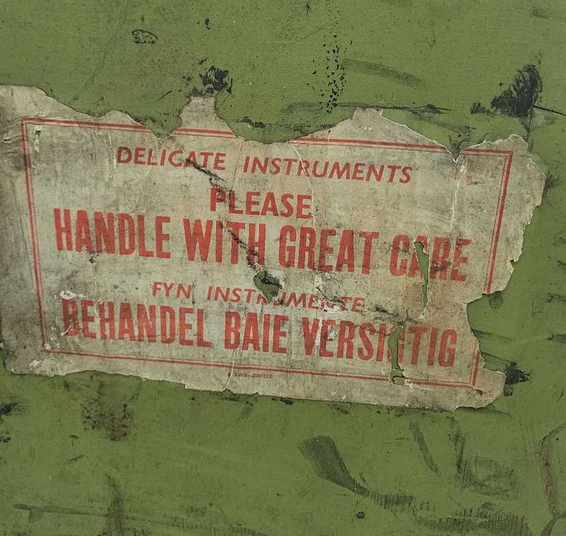 Vintage Cushioned Fragile Box For Theodolite Surveying.   COLLECTOR ITEM...