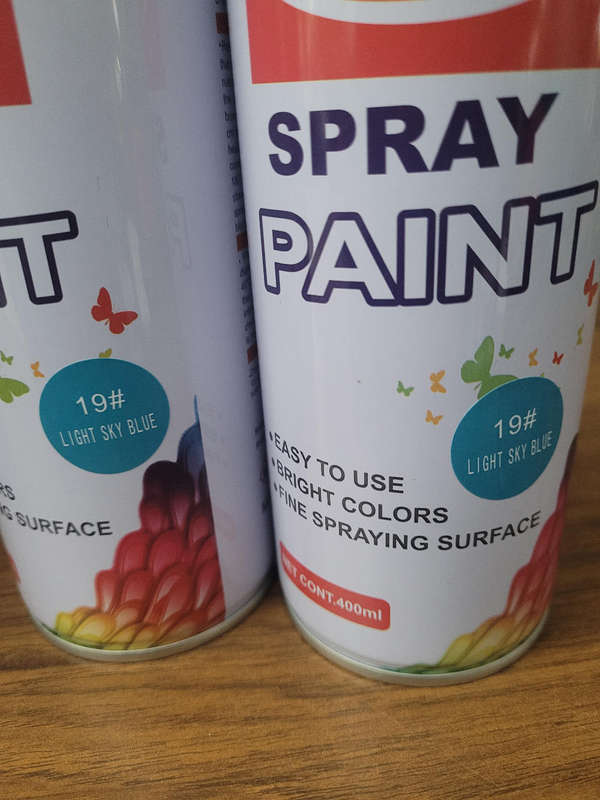 400g Multi-Coloured Spray Paint Lot - Expiry: 2025 / 2026 / 2028 - Bid per Lot of 10x Cans