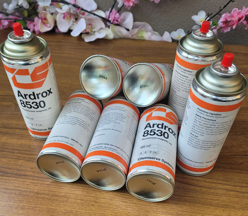 UNUSED... ARDROX Fluorescent Ink Aerosol. (No Cap As Pictured) Bid Per Can