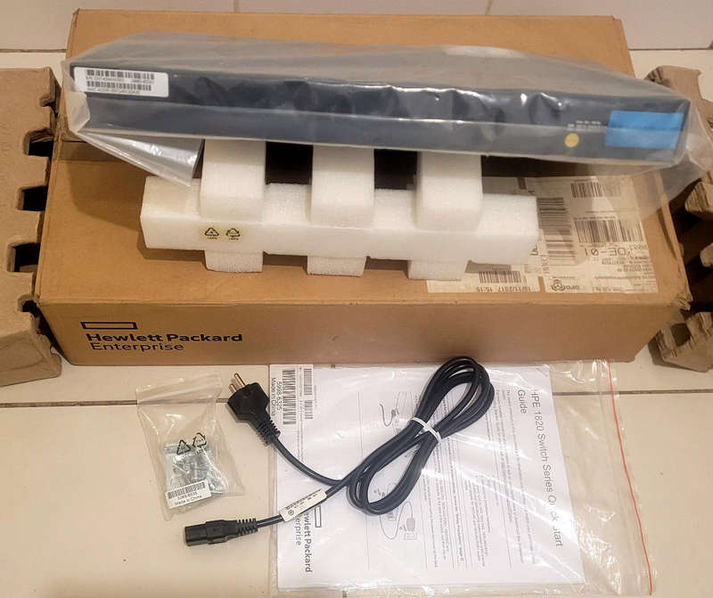 UNUSED...HP 1820 Series Quick-Start Gigabit Switch. In Original Box With Accessories (As Pictured)