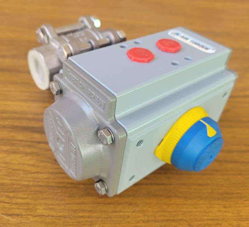 UNBOXED... 3/4" AIR TORQUE (AT051U DB) Pneumatic Actuator With Ball Valve