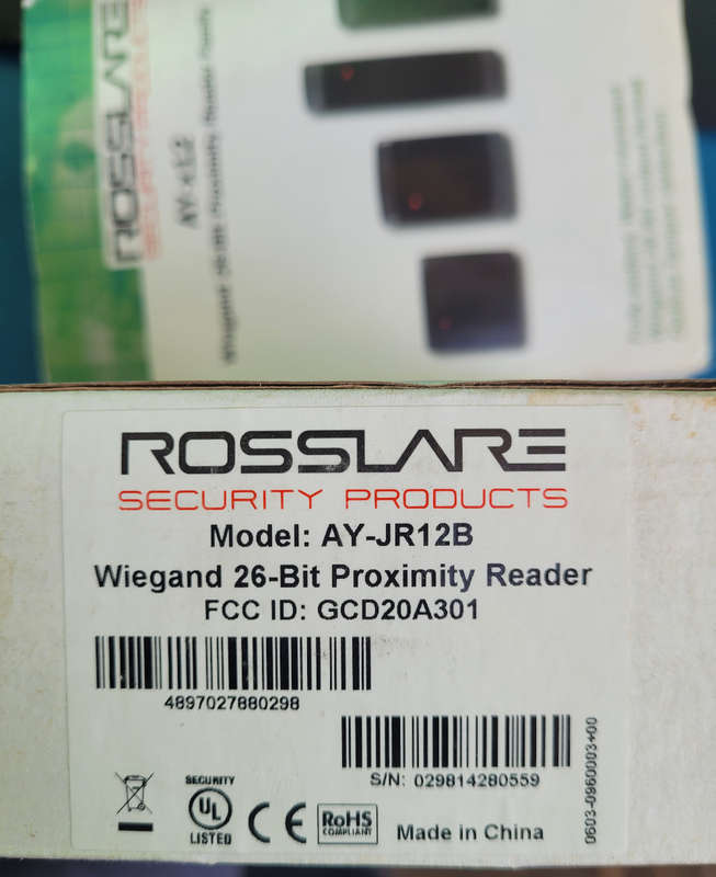 Rosslare AY-J12 Proximity Reader /Swipe Match-On-Card Family Reader