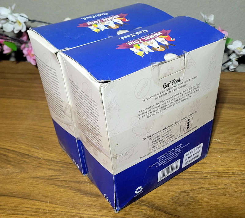 1Kg ANIMAL ZONE Soft Balanced Wet PARROT Diet. Expiry: 25.07.2025 (Bid Per Piece)