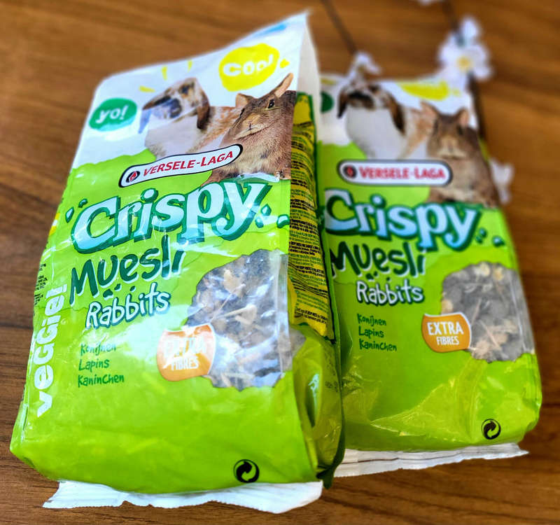 1Kg CRISPY MUELI With Extra Fibre For Rabbits-Expiry: 19.03.25