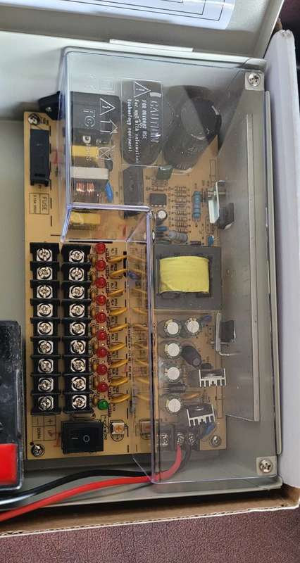 UNUSED 12v Back Up Power Supply. No Key/Screws
