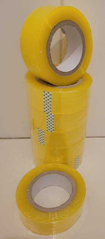 200m Sellotape (43mm Width x 19mm Thickness). Bid Per Piece