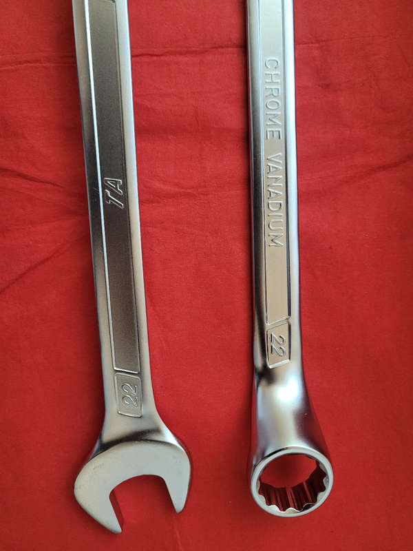 (4x Size 22)mm Combination Wrench Spanners (Bid Per Lot)