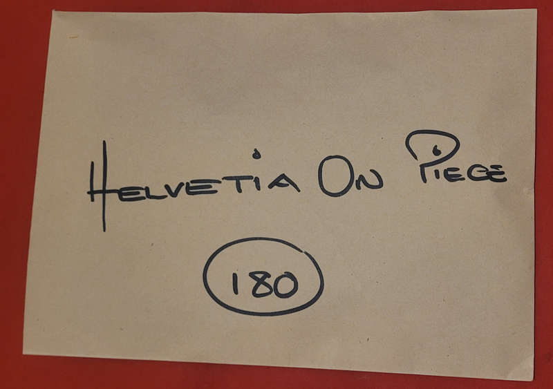 180x HELVETIA Stamps On Card