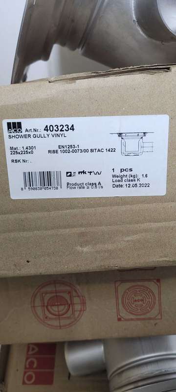 Quality Stainless Steel Side Outlet Shower Drain (Bid Per Piece)