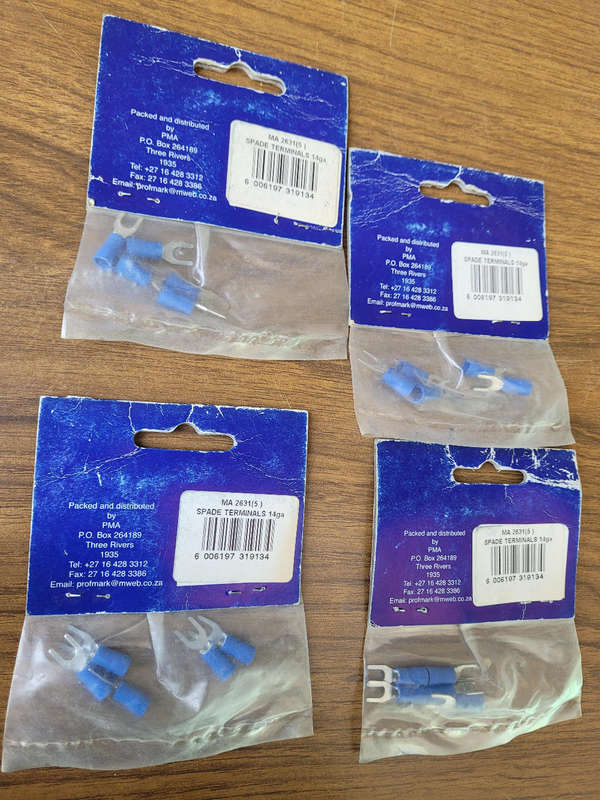 Pre-Insulated Spade Terminals. (Bid Per Pack)