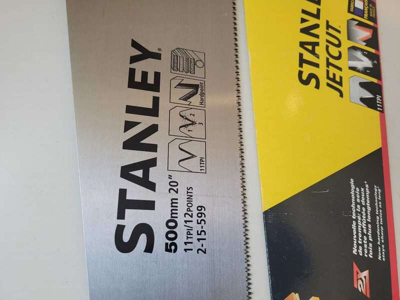 ORIGINAL...STANLEY 500mm Jet-Cut 4" Wood Saw
