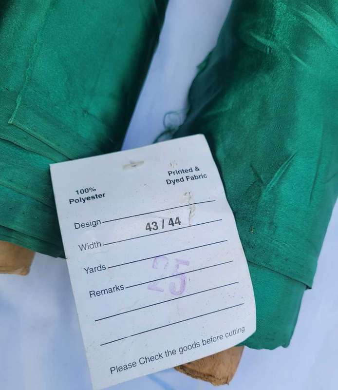 UNUSED.. (100% Polyester Material Roll. (Bid Per Roll)
