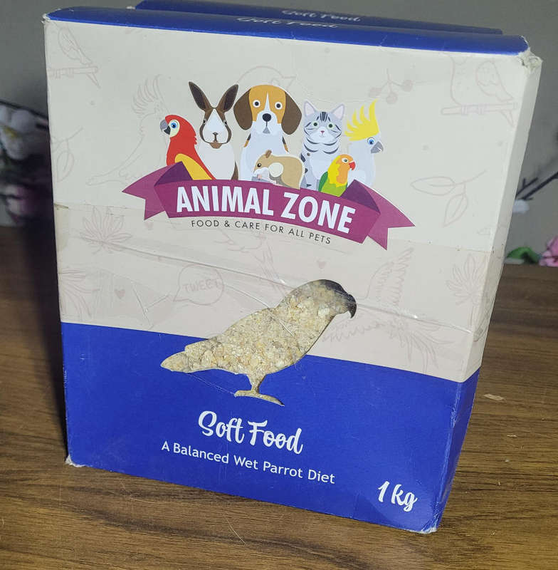 1Kg ANIMAL ZONE Soft Balanced Wet PARROT Diet. Expiry: 25.07.2025 (Bid Per Piece)