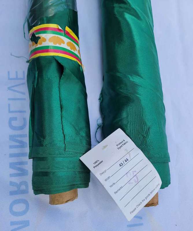UNUSED.. (100% Polyester Material Roll. (Bid Per Roll)