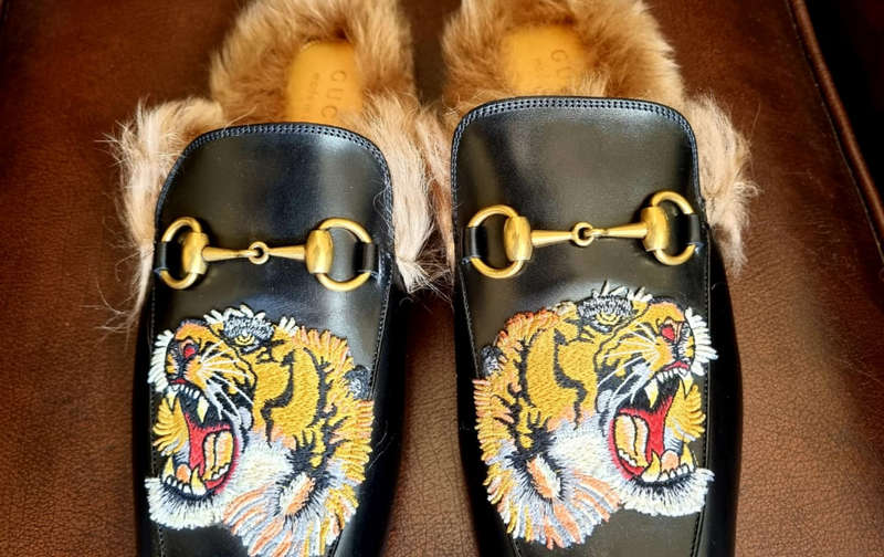 UNISEX...ORIGINAL High End GUCCI PRINCETOWN (UK 7) Men`s Genuine Leather Loafers. (UK Import)