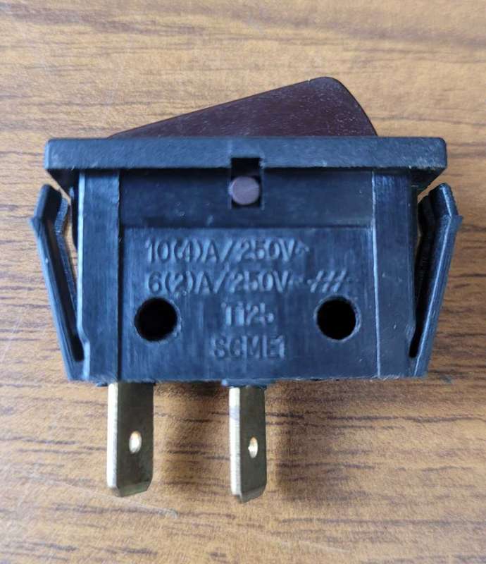 UNUSED...10A, 250V Rocker Switches T125.  Bid Per Piece - To Take 10x OR More