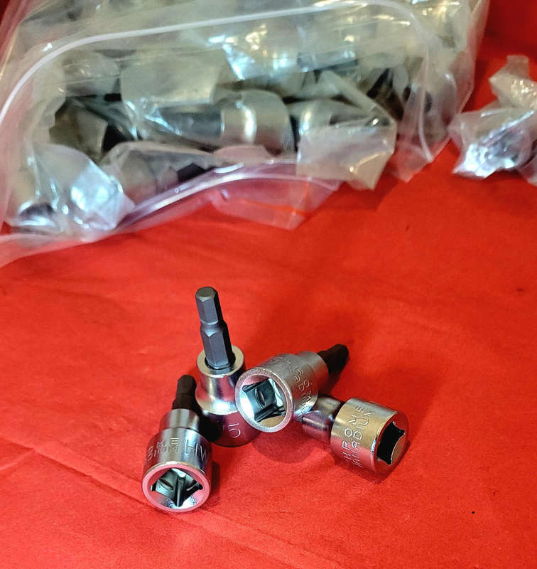 5mm Chrome Vanadium Hex Bit Socket. Bid Per Piece