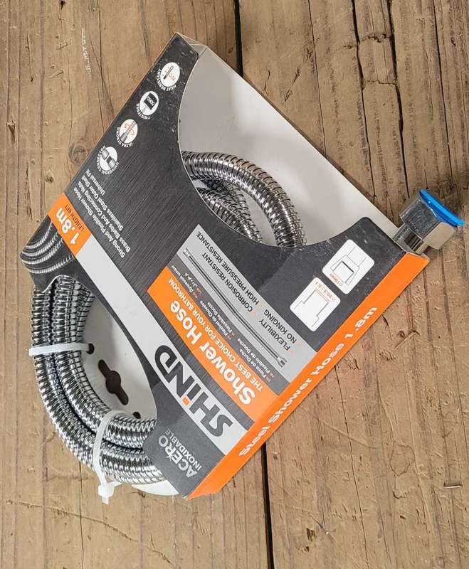 1.8m Stainless Steel-Coated Shower Hose