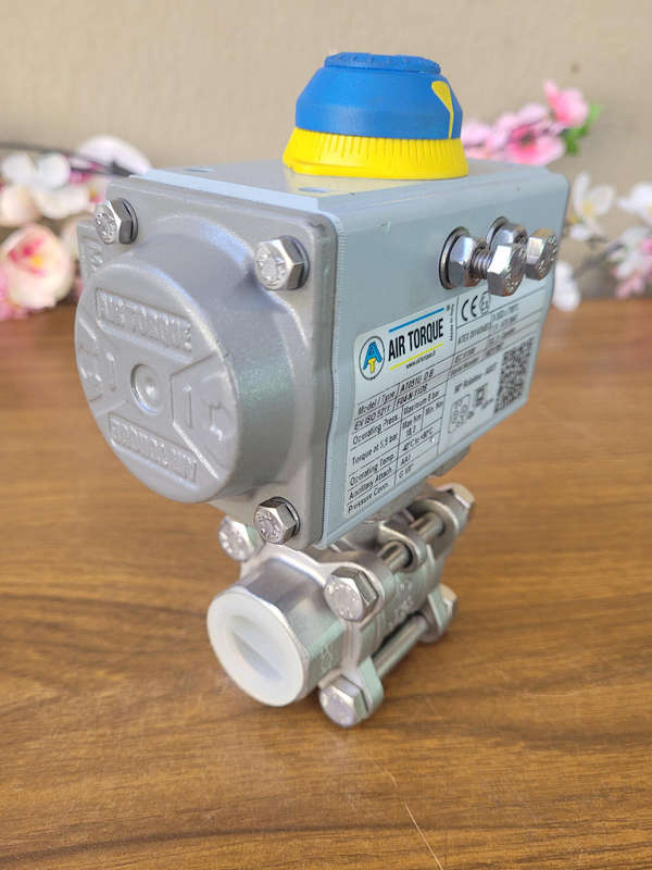UNBOXED... 3/4" AIR TORQUE (AT051U DB) Pneumatic Actuator With Ball Valve