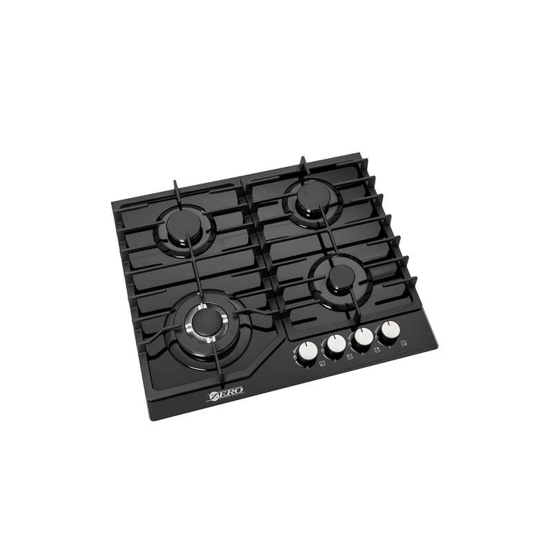 Zero 4 Burner Glass Top Gas Hob