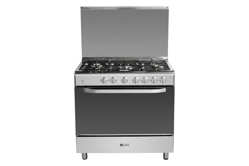 Demo 5 Burner Stainless Steel LP Gas Stove With Grill
