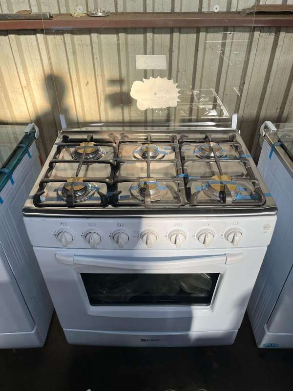 Zero 6 Burner Full Gas Stove - White