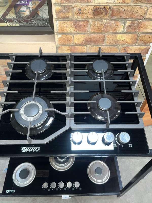 Zero 4 Burner Glass Top Gas Hob