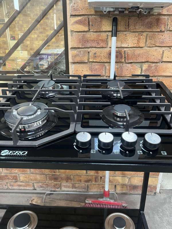 Zero 4 Burner Glass Top Gas Hob